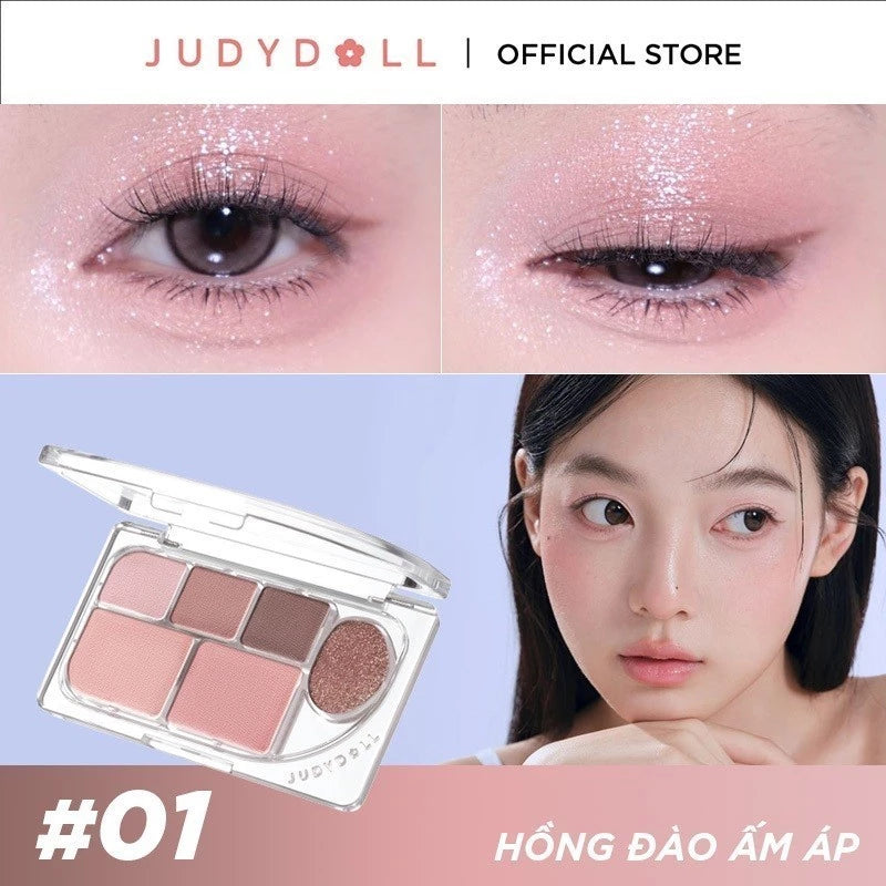 Bảng Phấn Mắt 6 Ô JUDYDOLL Elaborate Eyeshadow Palette Amelia