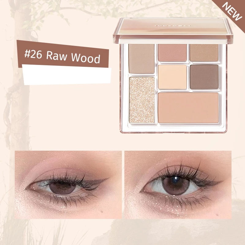 Phấn Mắt 7 Màu JUDYDOLL All-In-One Palette Đa năng Kẻ mắt Má hồng Tạo khối Bắt sáng Mềm mịn Lên màu tốt Dễ tán Có nhũ mắt lấp lánh