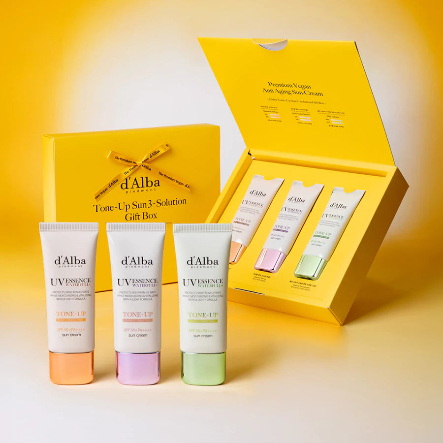 [d'Alba Official] Set 3 kem chống nắng nâng tone d’Alba – Che phủ chuẩn từng tông da (35ml *3)