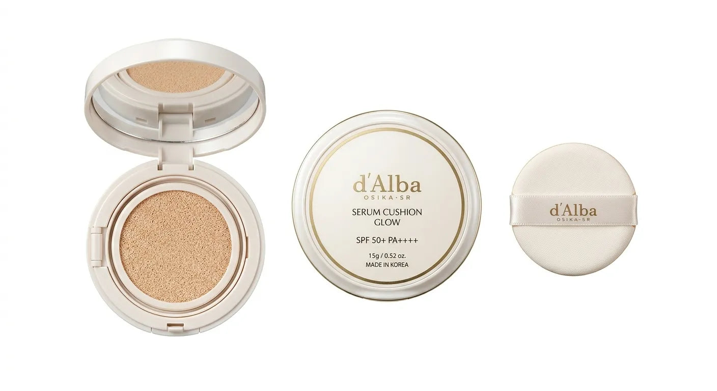 Cushion d'Alba Serum Glow SPF50+ | Phấn Nước Glass Skin Hàn Quốc