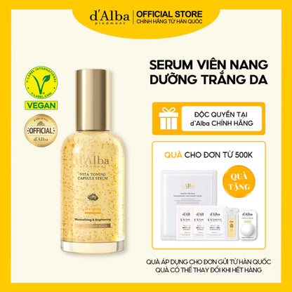 [d'Alba Official] Serum viên nang dưỡng trắng da Vita Capsule Serum 50ml/100ml (Bản nâng cấp)