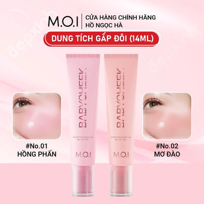 [Tăng gấp đôi dung tích] Má hồng sữa M.O.I Baby Cheek 14ml