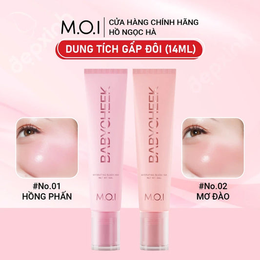 [Tăng gấp đôi dung tích] Má hồng sữa M.O.I Baby Cheek 14ml