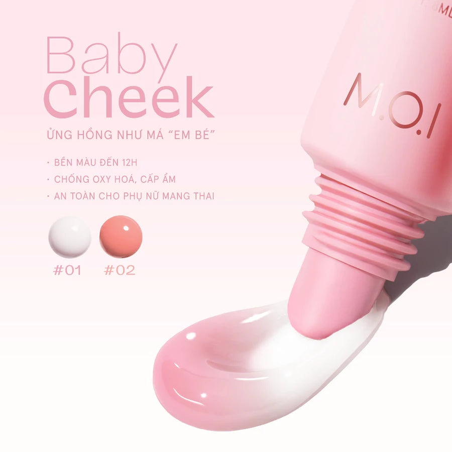 [Tăng gấp đôi dung tích] Má hồng sữa M.O.I Baby Cheek 14ml
