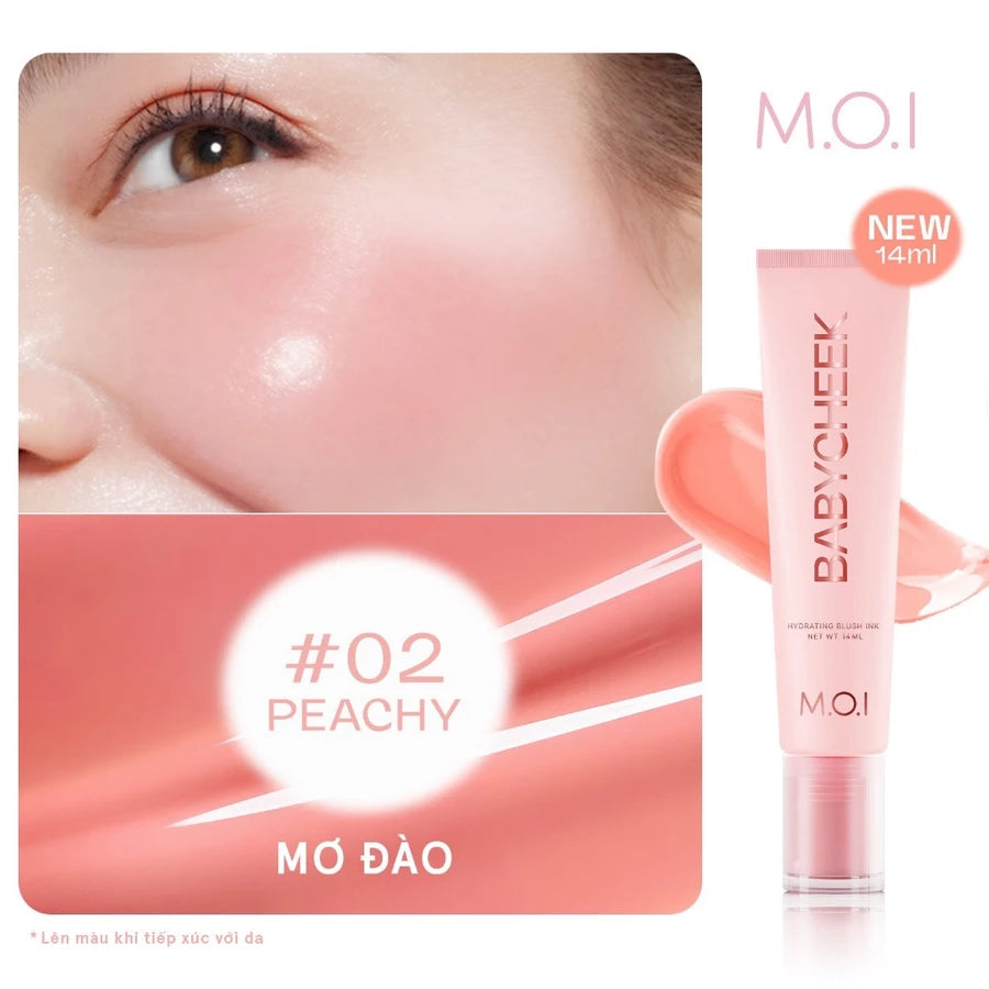 [Tăng gấp đôi dung tích] Má hồng sữa M.O.I Baby Cheek 14ml