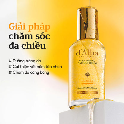 [d'Alba Official] Serum viên nang dưỡng trắng da Vita Capsule Serum 50ml/100ml (Bản nâng cấp)