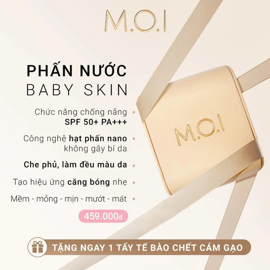 Phấn nước M.O.I Baby Skin Cushion SPF 50+ PA+++ 12g