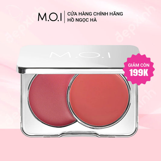 [HSD 4/2027] Phấn má hồng dạng kem 2 màu M.O.I Dual Cream Blusher 8g