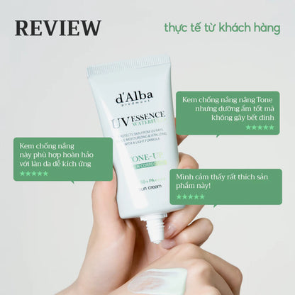 [d'Alba Official] Kem chống nắng Nâng tone Xanh lá White Truffle Tone Up Green Correcting Suncream 50ml