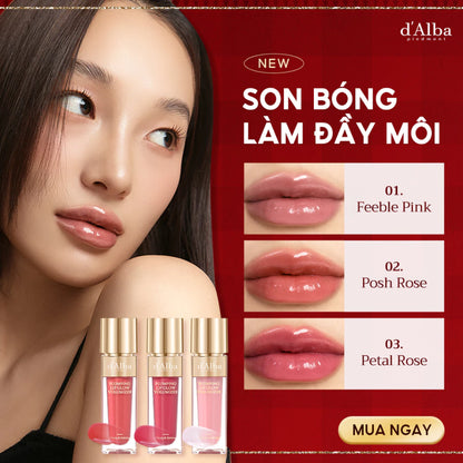 [d'Alba Official] Son bóng làm đầy môi Plumping Lip Glow Volumizer 5ml