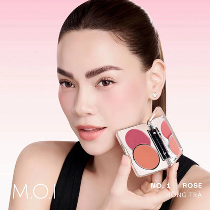 [HSD 4/2027] Phấn má hồng dạng kem 2 màu M.O.I Dual Cream Blusher 8g