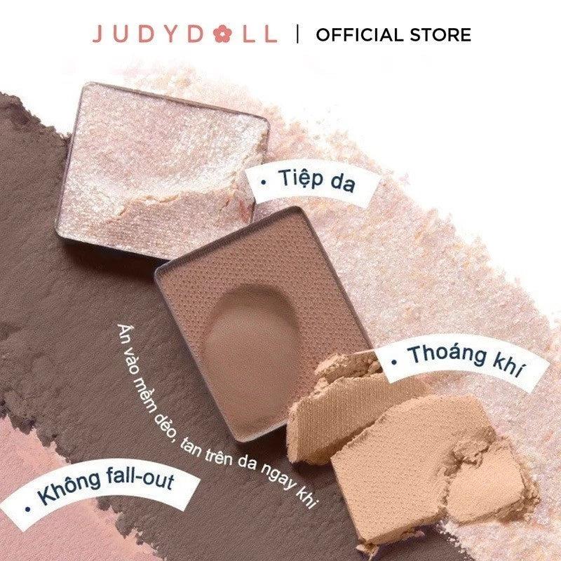 Phấn Mắt 7 Màu JUDYDOLL All-In-One Palette Đa năng Kẻ mắt Má hồng Tạo khối Bắt sáng Mềm mịn Lên màu tốt Dễ tán Có nhũ mắt lấp lánh