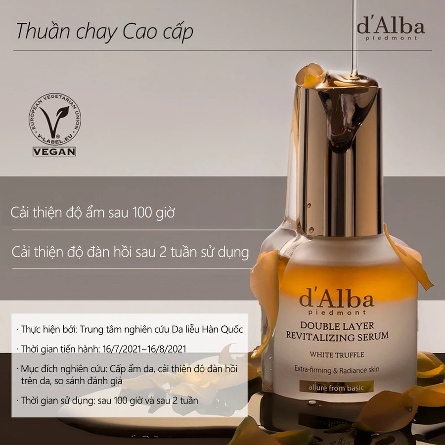 [d 'Alba Official] Serum phục hồi làm sáng da hai lớp d 'Alba 30ml / 50ml