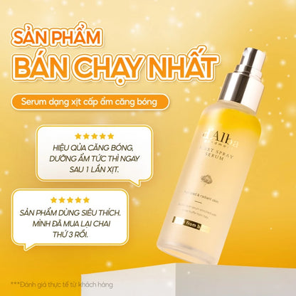 [d'Alba Official] Set quà trao yêu thương (serum dạng xịt 100ml, kem viên nang dưỡng trắng 55g, móc khóa kem chống nắng tím 5ml)