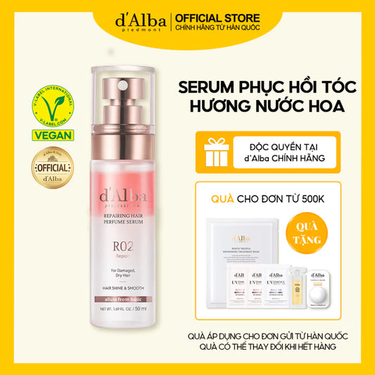 [d'Alba Official] Serum phục hồi và làm thơm tóc d'Alba Reparing Hair Perfume Serum 100ml