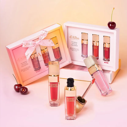 [d'Alba Official] Set 3 son bóng làm đầy môi Plumping Lip Glow Volumizer 5ml