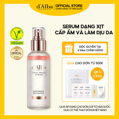 [d'Alba Official] Serum dạng xịt thuần chay cấp ẩm và làm dịu da Vital Spray Serum 100ml