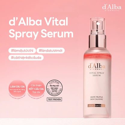 [d'Alba Official] Serum dạng xịt thuần chay cấp ẩm và làm dịu da Vital Spray Serum 100ml