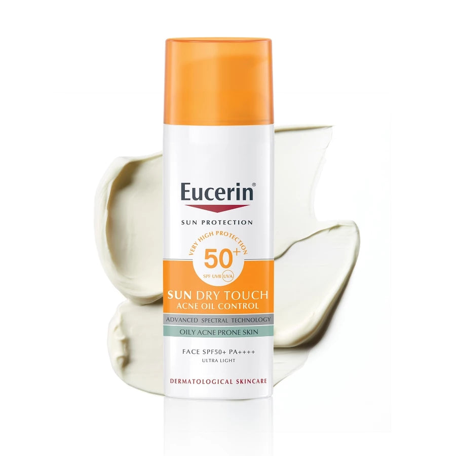 Eucerin Sun Dry Touch SPF50+ 50ml – Kem Chống Nắng Kiềm Dầu Cho Da Mụn